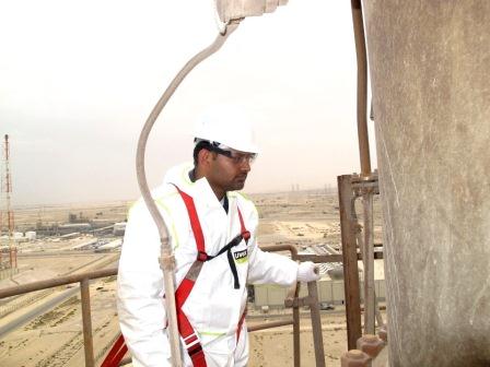 Cutech's Inspection engineers carrying out plant shutdown inspection in Saudi Arabia