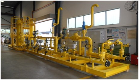 Pressure Regulating and Meterind Skid